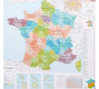 Carte murale - France administrative, nouvelles régions - 77 x 75 cm | Michelin