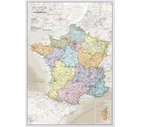Carte murale - France administrative, style classique - 42 x 60 cm | Maps International