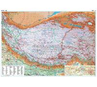 Carte murale géographique - Tibet - 124 x 84 cm | Gizi Map