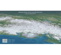 Carte murale - Glacier Malaspina et monts Saint-Élie - 102 x 56 cm - Édition Premium | Tom Patterson - 71 × 39 cm (28 × 15 po) / Papier photo satiné