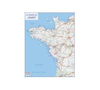 Carte murale - L'ouest de la France - 66x84,5cm - A suspendre - Bouchut