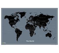 Carte murale moderne du monde (36 X 24 Inches), en tube | National Geographic
