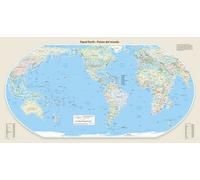 Carte murale - Monde politique Equal Earth en espagnol - 140 x 74 cm - Édition Premium | Tom Patterson - Amériques (90° O) / 140 × 74 cm (55 × 29 po) / Plexi (acrylique)