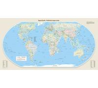 Carte murale - Monde politique Equal Earth en slovaque - 140 x 74 cm - Édition Premium | Tom Patterson - Europe-Afrique (Florence, 11° E) / 140 × 74 cm (55 × 29 po) / Papier photo satiné