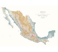 Carte murale physique - Mexique | Raven Maps - Papier