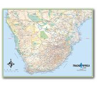 Carte murale plastifiée - Afrique Australe - 130 x 98 cm | Tracks4Africa