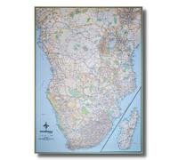 Carte murale plastifiée - Afrique, partie Sud - 130 x 98 cm | Tracks4Africa
