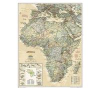 Carte murale plastifiée - Afrique politique, style antique - 61 x 78 cm | National Geographic