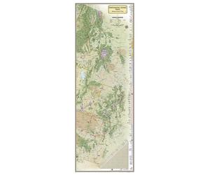Carte murale plastifiée de la Continental Divide Trail | National Geographic