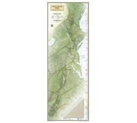 Carte murale plastifiée du sentier des Appalaches | National Geographic