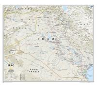 Carte murale plastifiée (en anglais) - Irak, style classique | National Geographic