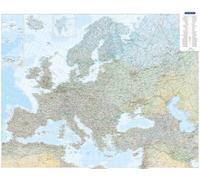 Carte murale plastifiée - Europe physique - 126 x 100 cm | Kümmerly & Frey