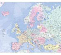 Carte murale plastifiée - Europe routière (120 x 100) | Blay Foldex