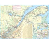 Carte murale plastifiée - Québec ville & Gaspésie | ITM