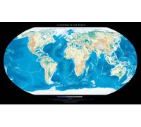 Carte murale - Reliefs du monde | Raven Maps - Plastifiée