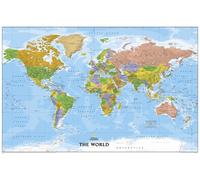 Carte murale - World Explorer, format poster | National Geographic - Plastifiée