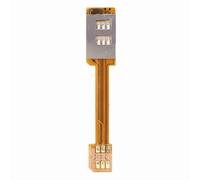 Carte Nano SIM vers Kit SIM Standard Extension Mâle vers Femelle, Rallonge de Câble FPC Plat Souple, Compatible avec Les Tablettes pour Smartphones Android avec Emplacements pour