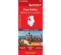 Michelin – Carte nationale Pays Baltes / Baltische Landen – 1 : 500 000