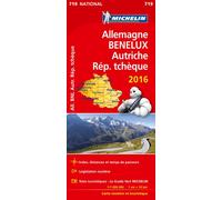 CARTE NATIONALE 719 ALLEMAGNE, BENELUX, AUTRICHE, REPUBLIQUE TCHEQUE 2016
