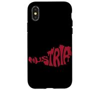 Carte Nationale autrichienne Patriotique de l'Autriche Fan Pride Heritage Coque pour iPhone X/XS