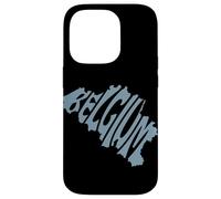 Carte Nationale Belge Patriotique de la Belgique Fan Pride Heritage Coque pour iPhone 14 Pro