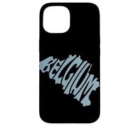 Carte Nationale Belge Patriotique de la Belgique Fan Pride Heritage Coque pour iPhone 15