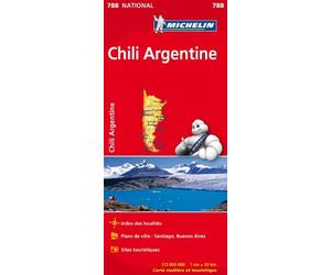 Carte NATIONALE Chili Argentine n°788 de Collectif Michelin (2013) Broché