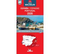 Carte Nationale Espagne, Portugal 2026 - Indéchirable