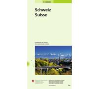 Carte nationale suisse landeskarte der schweiz Echelle 1 : 1000 000 - Collectif - Office Federal De Topographie Suisse - broché - Atlas / carte