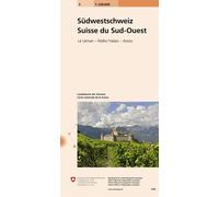 Carte nationale suisse n 3 suisse sud-ouest Échelle 1:200 000 - Collectif - Office Federal De Topographie Suisse - broché - Atlas / carte