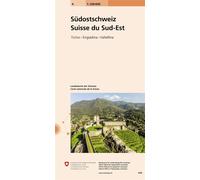 Carte nationale suisse n 4 svizzera sudest Échelle 1:200 000 - Collectif - Office Federal De Topographie Suisse - broché - Atlas / carte