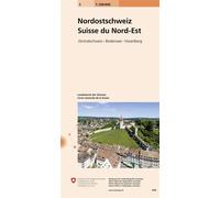 Carte nationale suisse n 2 nordost-schweiz Échelle 1:200 000 - Collectif - Office Federal De Topographie Suisse - broché - Atlas / carte