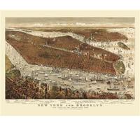 Carte - New York et Brooklyn Edition bilingue français-anglais - Charles R. Parsons - Reliefs Editions - Coffret - Atlas / carte
