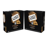 CARTE NOIRE - 120 Capsules café Lungo L'Iconique - Compatible Nespresso®Intensité 8-100% Arabica - Intense - Notes de Fruits secs & Céréales - Fabriqué en France - 2x60 Capsules Aluminium
