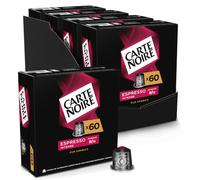 CARTE NOIRE - Café Capsules Espresso Intense N°9 - Compatible Nespresso® | 100% Arabica - Aromatique & Corsé - Notes Grillées et de Cacao - Fabriqué en France - 4 x 60 Capsules Aluminium