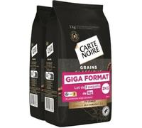 CARTE NOIRE - Café Grains Classique - Arôme Intense et Floral - Café Pur Arabica - Certifié Rainforest Alliance - 2 Paquets de 1 kg