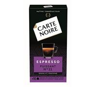 Carte Noire Café Espresso Puissant N°11 Capsules Compatibles Nespresso, 10 Paquets de 10 capsules (100 Capsules)