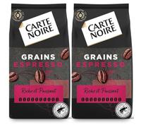 CARTE NOIRE - Café Grain Carte Noire Espresso - 100% Arabica - Paquet de 2 kg - Fabriqué en France