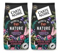 CARTE NOIRE - Café Grain Carte Noire "Secrets de Nature" - Congusta & Mundo Novo - Certifié Rainforest Alliance - Paquet de 2 kg - Fabriqué en France