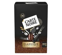 CARTE NOIRE - Café Soluble « Classique » - Café Instantané en Dosette Carte Noire - Délicat et Aromatique - 80 sticks - Fabriqué en France