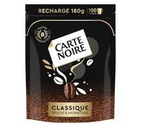 CARTE NOIRE - Café Soluble « Classique » - Café Instantané - Délicat et Aromatique - Eco-Recharche de 180 g - Fabriqué en France