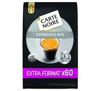 Carte Noire - Café Torréfié Moulu Expresso N°8 - Lot de 5 - 300 Dosettes Espresso Individuelles Souples