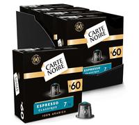 CARTE NOIRE - Capsules de Café Espresso Classique N°7 Compatibles Nespresso® - Café Arabica - Lot de 4 x 60 Capsules Aluminium - Fabriqué en France