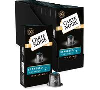 CARTE NOIRE - Capsules de Café Espresso Classique N°7 Compatibles Nespresso® - Café Arabica - Lot de 10 x 10 Capsules Aluminium - Fabriqué en France