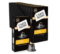 CARTE NOIRE - Capsules de Café Espresso Lungo N° 6 Compatibles Nespresso® - Café Arabica - Lot de 10 x 10 Capsules Aluminium - Fabriqué en France