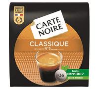 Carte Noire, Classique N°5, Café en Dosettes Compostables, 360 Capsules Compatibles avec les Machines à Café Senseo, Notes Profonds et Suaves, 100% Arabica, Intensité 5, 10 Paquets de 36 Dosettes