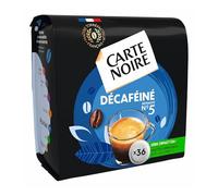 Carte Noire – Dosettes de café décaféiné N°5 – 36 dosettes