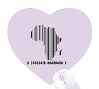 Carte noire du continent africain Jeux de tapis de souris en forme de coeur