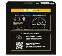 Carte Noire, Espresso Lungo, capsules en aluminium compatibles avec Nespresso, 1 paquet de 60 dosettes de café, 100% arabica, notes torréfiées et noix, intensité 8/10, texture riche, capsules de café