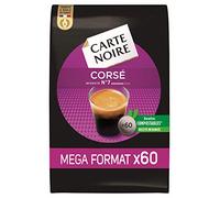 Carte Noire Expresso Corsé N°7, Café en Dosettes Compostables Compatibles Senseo, Paquet de 60 dosettes souples